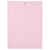 Monogram Blush Roze | Moderne Minimalistische Vrou Klembord (Achterkant)