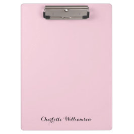 Monogram Blush Roze | Moderne Minimalistische Vrou Klembord