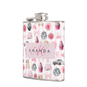 Monogram Blush Roze Retro Disco Ball Coquette Heupfles (Links)