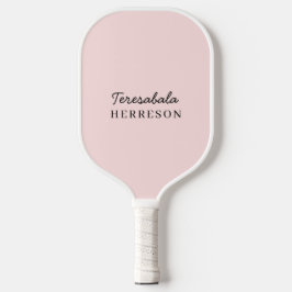 Monogram Blush Roze | Vrouwelijke Minimalistische  Pickleball Paddle
