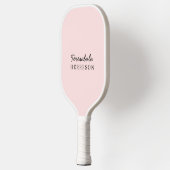 Monogram Blush Roze | Vrouwelijke Minimalistische  Pickleball Paddle (Links)