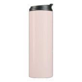 Monogram blush roze wit chic thermosbeker (Gedraaid links)