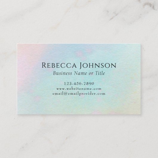 Monogram Blush Visitekaartje (Achterkant)