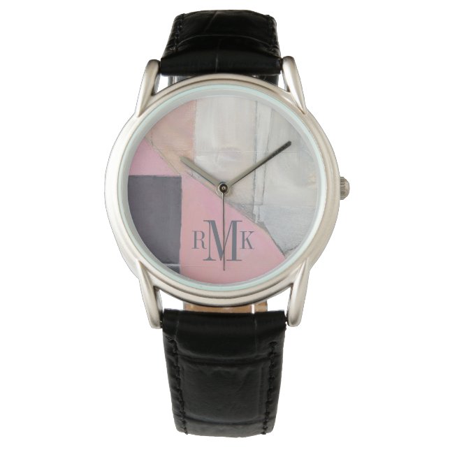 Monogram | Blushing Bride Horloge (Voorkant)