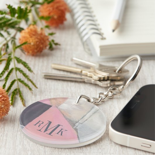 Monogram | Blushing Bride Sleutelhanger (Voorkant Rechts)