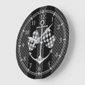 Monogram Boat Racing Nautical in Carbon Fiber Dial Grote Klok (Hoek)