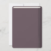 Monogram Boek Hoesje bruiloft uitnodiging (Achterkant)