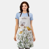 Monogram Boeket van Gedroogde Wilde Bloemen Schort (Gedragen)