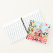 Monogram Boerderij Barnyard Dieren Kinder Notitieboek (Binnen)