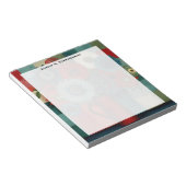 Monogram Boerderij Patchwork Blauwe Bes Boeket Notitieblok (Schuin)