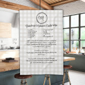 Monogram Boerderij Recept Keepsake Buffalo Plaid Theedoek
