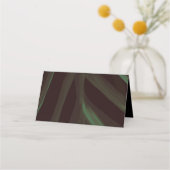 Monogram Bogen Palmboom Tropische Bruiloft Plaatskaartje (Achterkant)