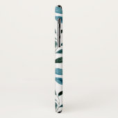 Monogram Boho bloem blad iPhone Hoesje (Achterkant/links)