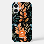 Monogram Boho bloem Case-Mate iPhone Case (Achterkant)