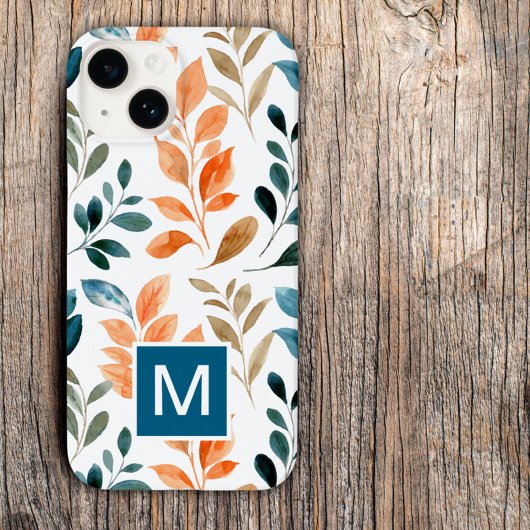 Monogram Boho bloem Case-Mate iPhone Case