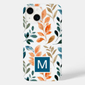 Monogram Boho bloem Case-Mate iPhone Case (Achterkant)