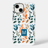 Monogram Boho bloem Case-Mate iPhone Case (Achterkant)