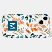 Monogram Boho bloem Case-Mate iPhone Case (Achterkant (horizontaal))