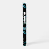 Monogram Boho bloem iPhone 16 Hoesje (Linkerkant)