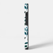 Monogram Boho bloem iPhone Hoesje (Linkerkant)
