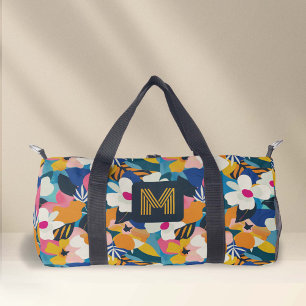 Monogram boho bloemenretro 70 stijl dans plunjezak