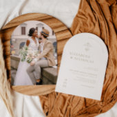  monogram |  Boho bruiloft uitnodiging