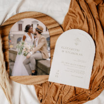  monogram |  Boho bruiloft uitnodiging