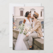  monogram |  Boho bruiloft uitnodiging (Achterkant)