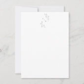 Monogram Boho Cherry Blossom Floral Art Wedding Notitiekaartje (Voorkant)