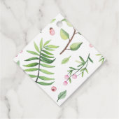 Monogram Boho Giraffe Baby Shower Bloemen Favor Ta Bedankjes Labels (Achterkant)