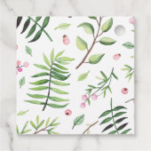 Monogram Boho Giraffe Baby Shower Bloemen Favor Ta Bedankjes Labels (Achterkant)