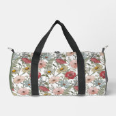 Monogram Boho Wilde Bloem Bloemen Patroon Plunjezak (Voorkant)