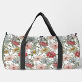 Monogram Boho Wilde Bloem Bloemmotief Plunjezak (Voorkant)