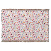 Monogram Boho Wildflower Roze Oranje Paars Bloemmo
