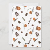 Monogram Boho Winter Citrus Wreath Merry Kerstmis Feestdagenkaart (Achterkant)