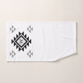 Monogram Boho Zwart wit Bad Handdoek (Handdoek)
