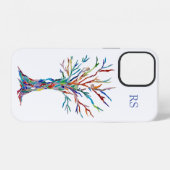 Monogram Boom des Levens iPhone Hoesje (Achterkant horizontaal)