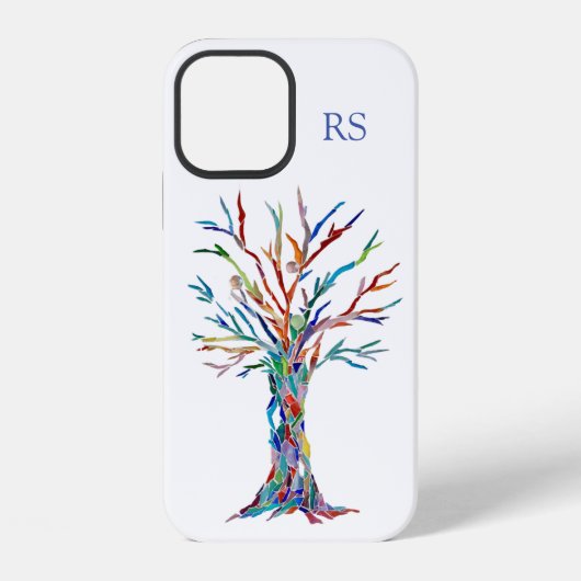 Monogram Boom des Levens iPhone Hoesje (Achterkant)