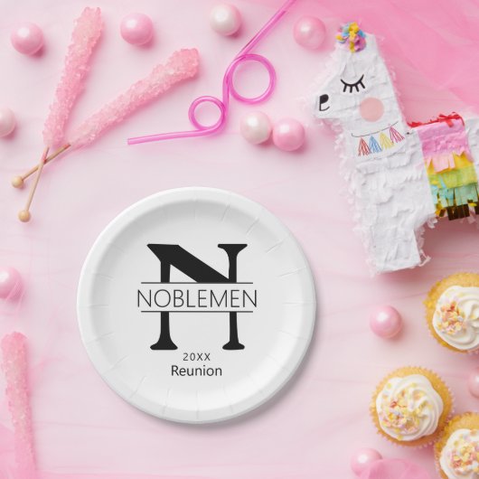 Monogram Bord aangepaste gezinshereniging (Feest)