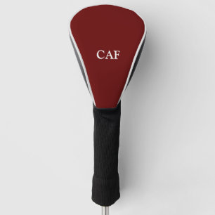 Monogram bordeauxrood donkerrood wit golfheadcover