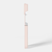 Monogram borstel kalligrafie Blush iPhone Hoesje (Linkerkant)