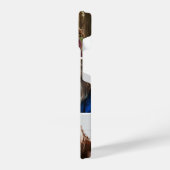 Monogram borstel kalligrafie Foto Blush Pink iPhone Hoesje (Linkerkant)