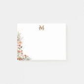 Monogram Bos Paddenstoelen Bloemen Bloemrijk botan Post-it® Notes (Voorkant)
