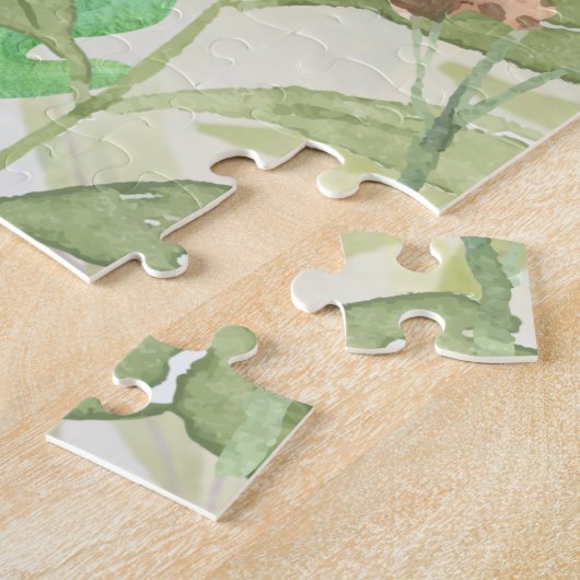 monogram bos safari greenery kinder legpuzzel (Zijkant)
