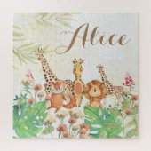  monogram bos safari greenery kinder legpuzzel (Verticaal)