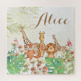 monogram bos safari greenery kinder legpuzzel