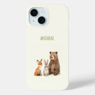 Monogram bosdieren iPhone 15 case