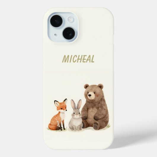 Monogram bosdieren Case-Mate iPhone case (Achterkant)