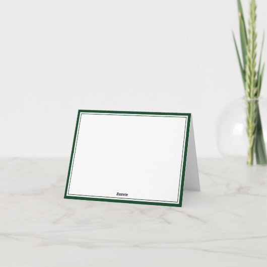 Monogram Bosgroen Van De Notitiekaart (Achterkant)