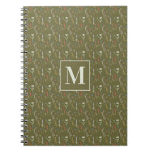 Monogram Bosgroene Aquarel Wilde Bloementuin